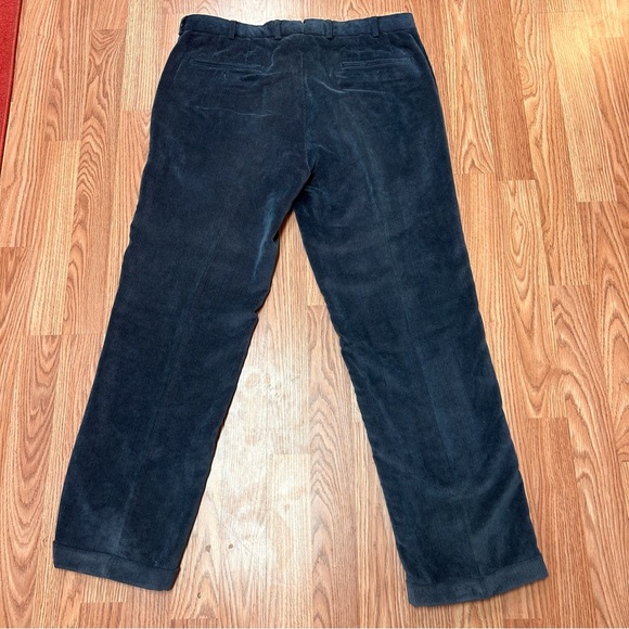 Peter Millar Men’s Corduroy Pants 35x29 Nanoluxe Navy Blue Chinos Straight - Picture 3 of 3
